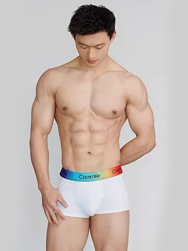 2 Pack Men's Cotton Sexy Antibacterial Rainbow Trunks