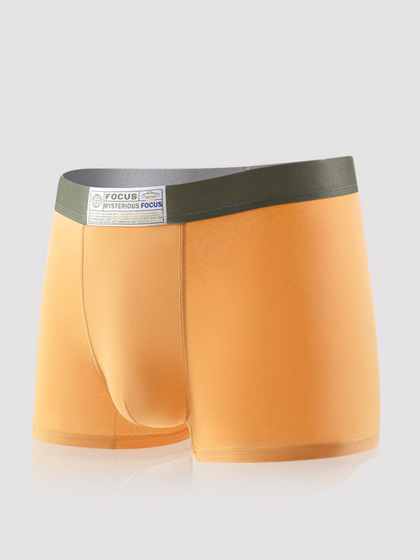 3 Pack Men's Cotton Breathable Antibacterial Quick-Dry U-Shaped Trunks