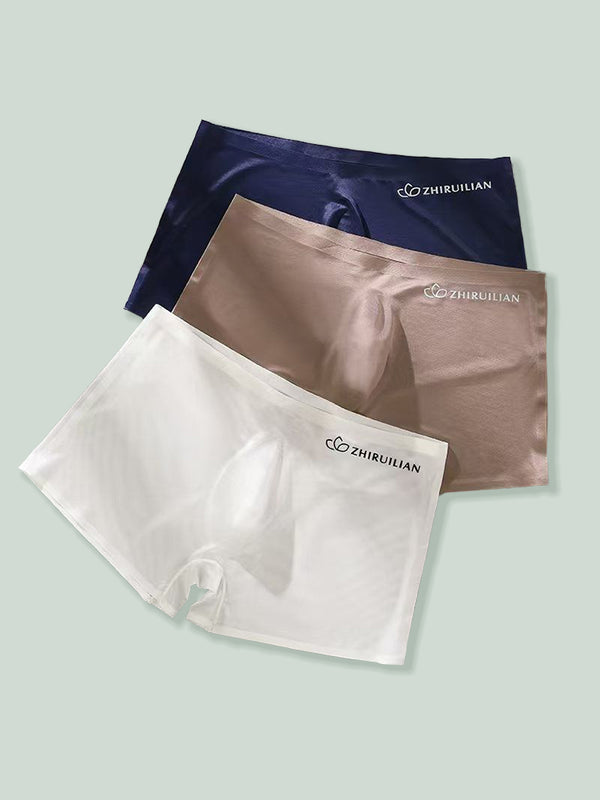 2-pack Men's Translucent Seamless 3D Pocket Boxer Briefs