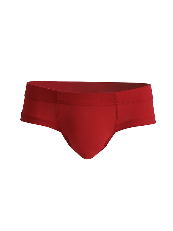 3-pack heren katoenen briefs met solide U-vormige pouch