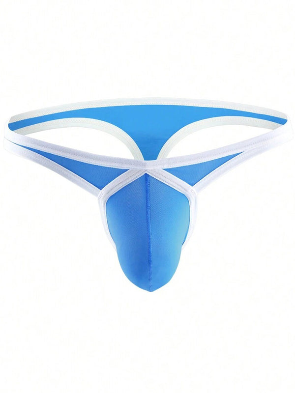 4 Pack Men's Low-Rise Sexy Narrow-Band Cooling U-Convex Breathable Comfortable Thong