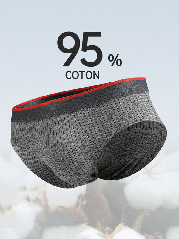 4-pack Men's Antibacterial Pure Cotton Sexy Sports Breathable Underwear