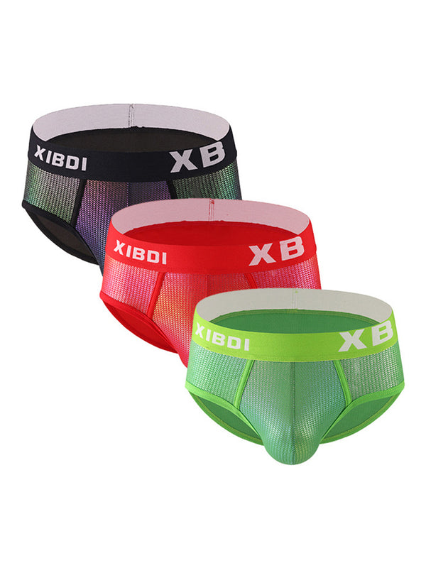 3 Pack Men's Sexy Trendy Comfortable Breathable Briefs