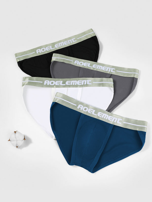 4er-Pack sexy Unterwäsche für Herren im Bikini-Slip-Stil mit Beutel