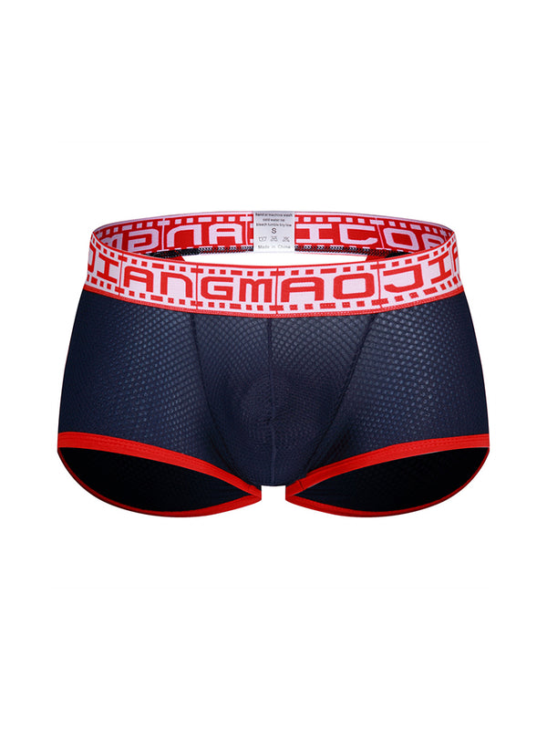 2-pack heren ademende fitness trunks met grote pouch van mesh