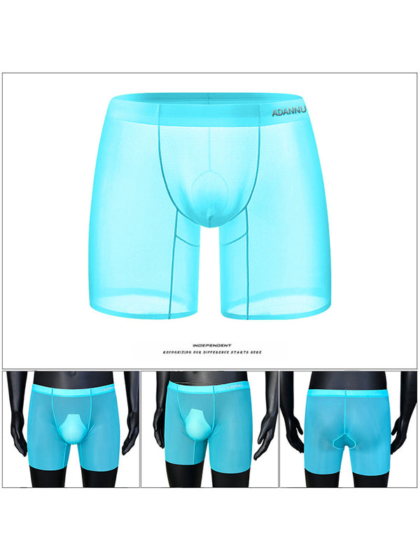 2 Paquetes de Boxers Transpirables Ultrafinos Semi-Transparentes con Bolsa & Boxers Medianos