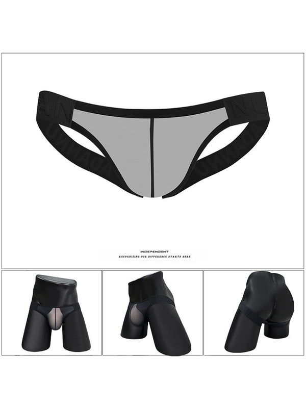 2 Pack Men's Nylon Semi-Transparent Sexy Jockstrap