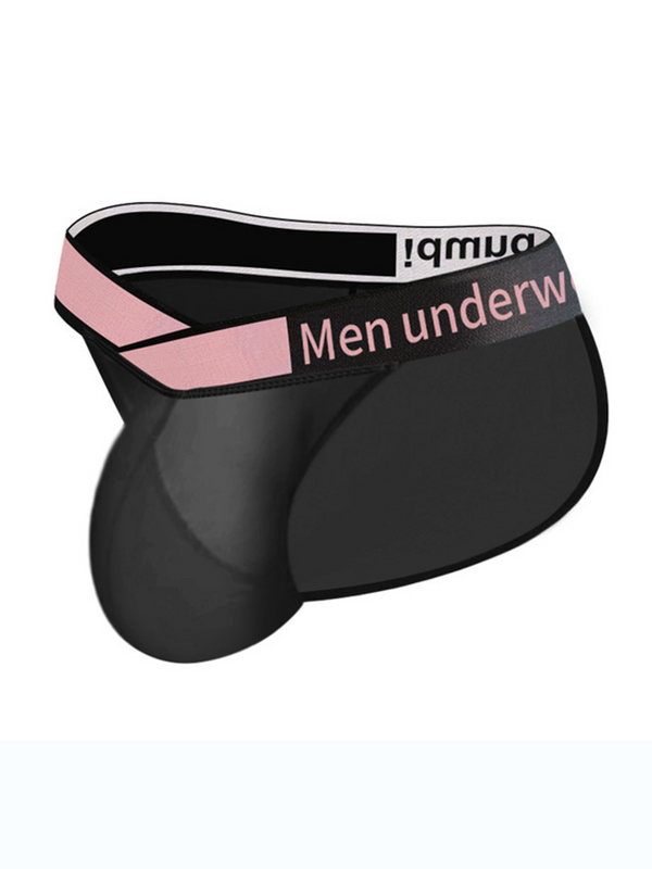 2 Pack Men’s Sexy Bikini with See-through Pouch