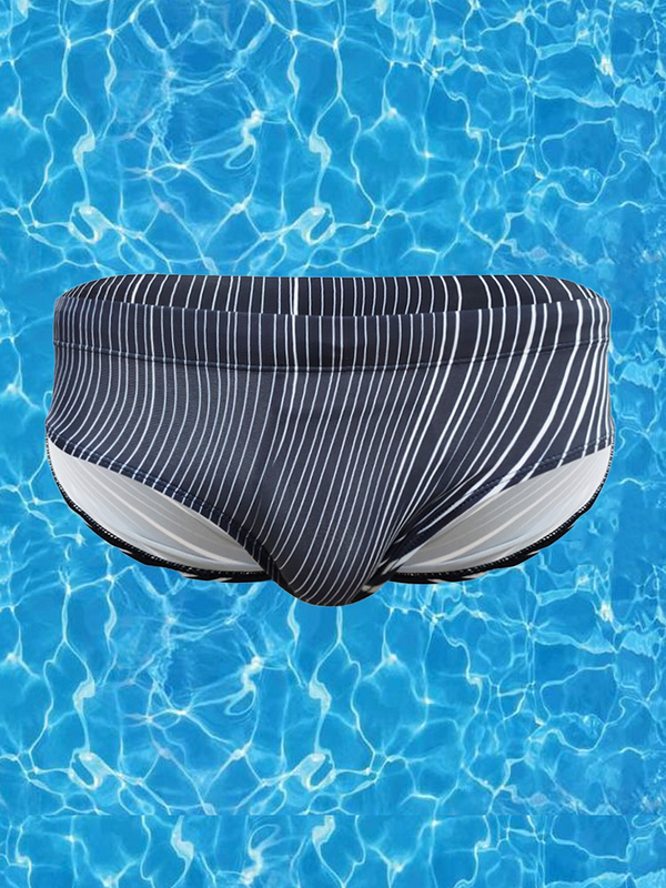 Men’s Stylish Swim Briefs with Removable Pad