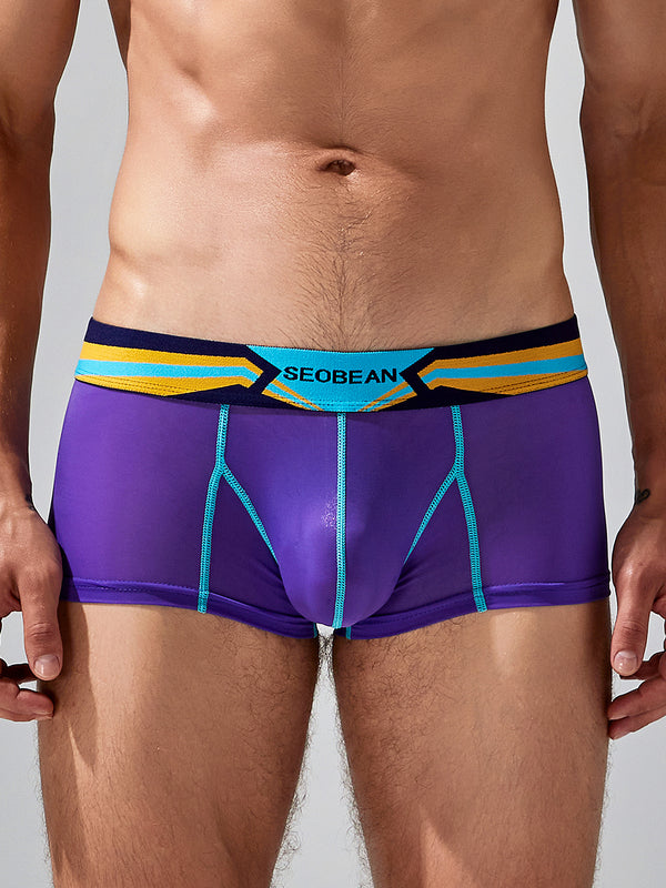 Boxer de sport Splicing Lines pour hommes