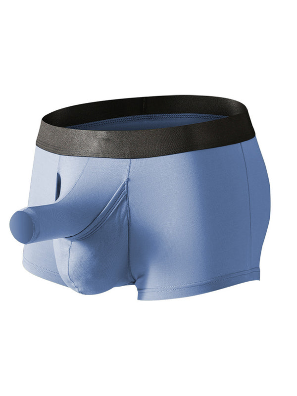 Blue Plaid Men's Ball Hammock® Pouch Trunk Underwear