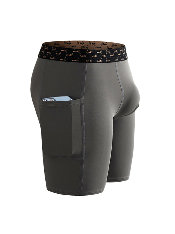 Lot de 2 boxers de compression pour hommes avec poche latérale