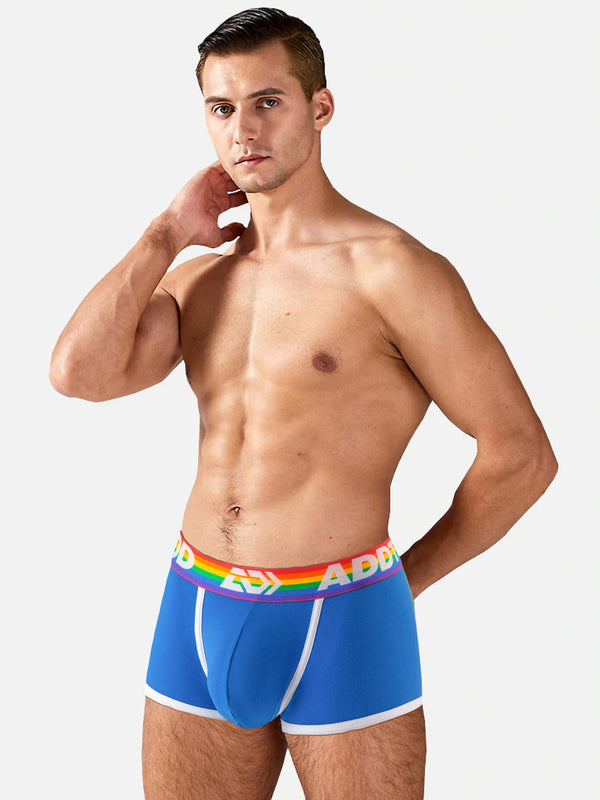 2 Pack Men's Large Pouch Rainbow Trunks