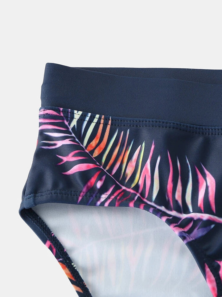 Men's Printed Low Rise Swim Briefs