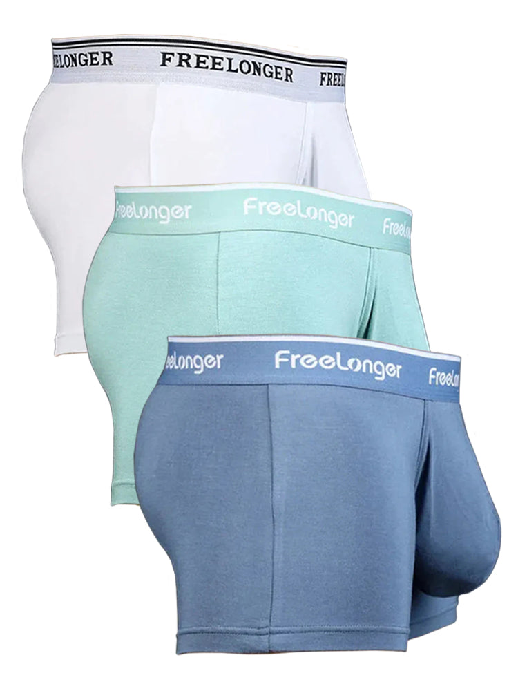 FreeLonger Underwear Men s Comfy Separate Big Pouch Boxer Briefs