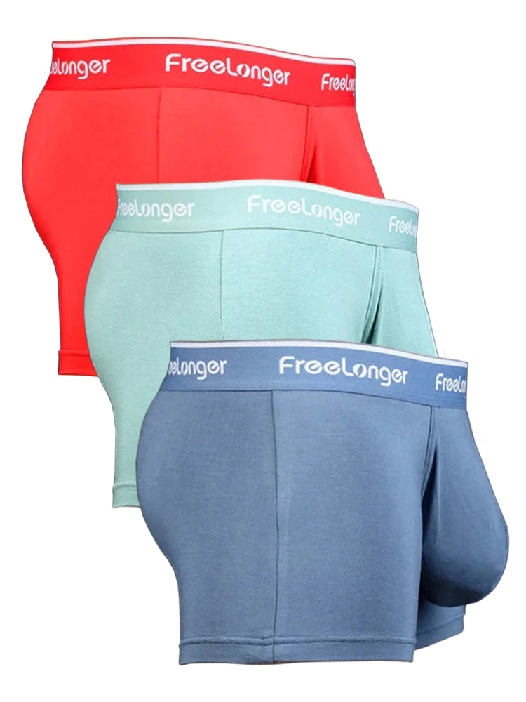 FreeLonger Underwear Men s Comfy Separate Big Pouch Boxer Briefs