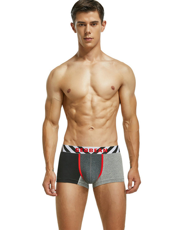 2-pack Men's Colorblock Cotton Boxer Briefs