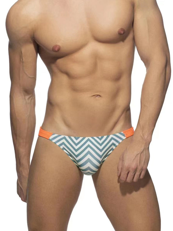 Men’s Zig Zag Swim Bikini with Removable Pad