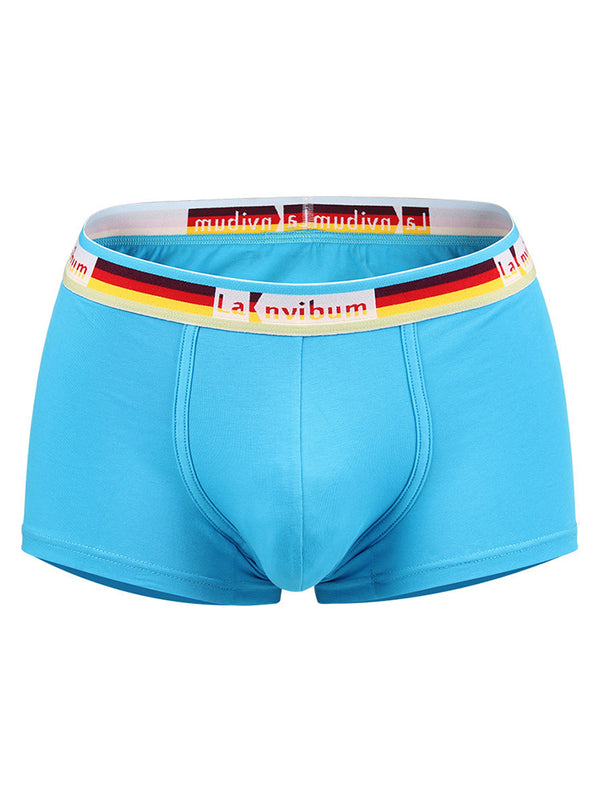 Herenboxer met regenboogtailleband en grote buidel