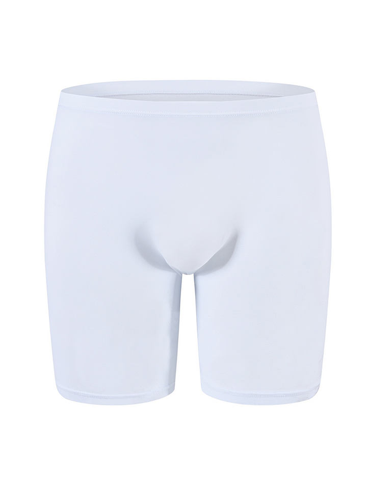 Pouch Boxer Briefs for Men Breathable Ice Silk Underwear U Convex Shorts  Low Rise Cooling Trunks