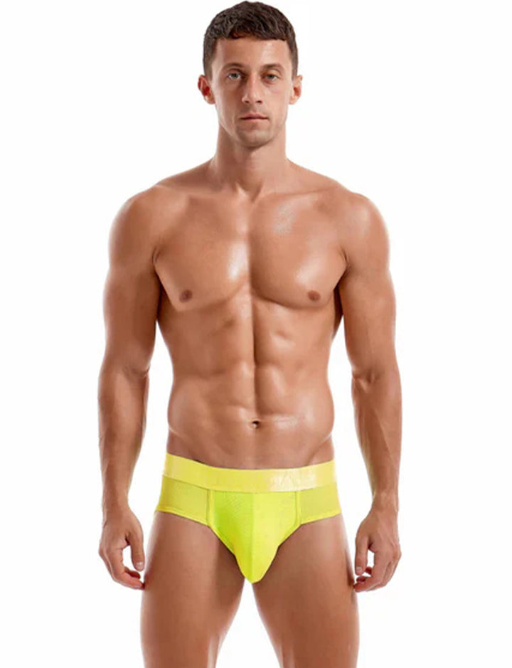 Fluorescent Breathable Mesh Pouch Briefs