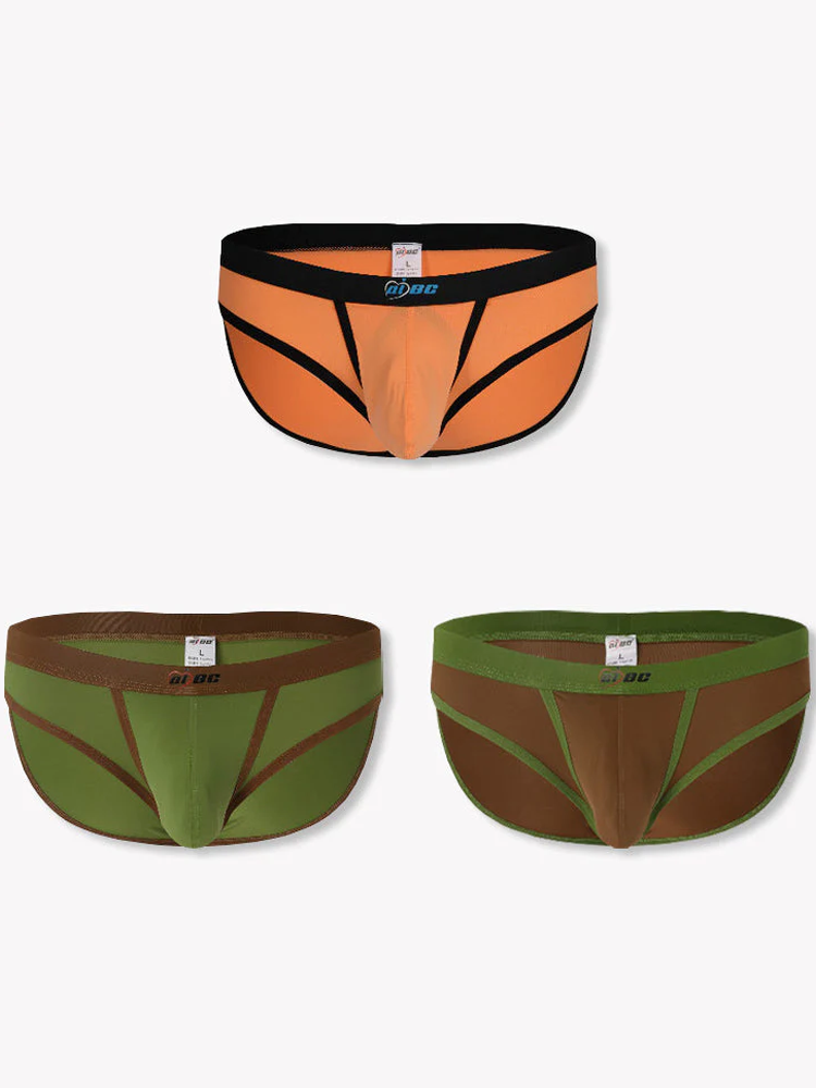 3 Pack Men's Separated Ball Pouch Briefs