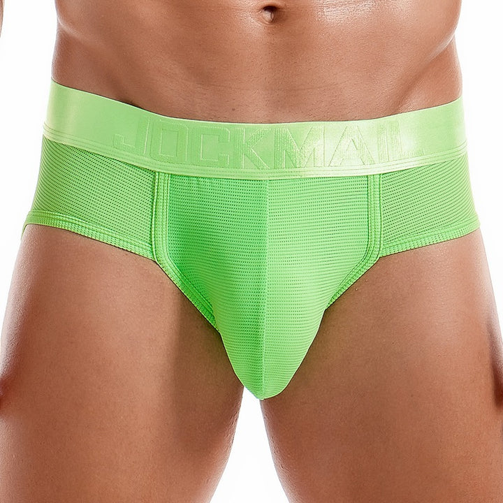 Fluorescent Breathable Mesh Pouch Briefs