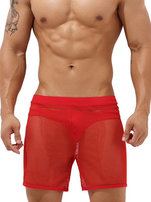 Sexy doorzichtige mesh-boxershorts voor heren