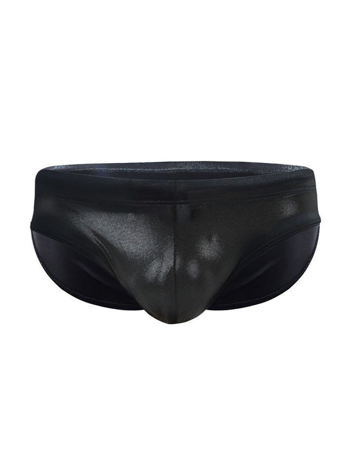 Traje de baño de bikini con bolsa de contorno sólido para hombre Sport