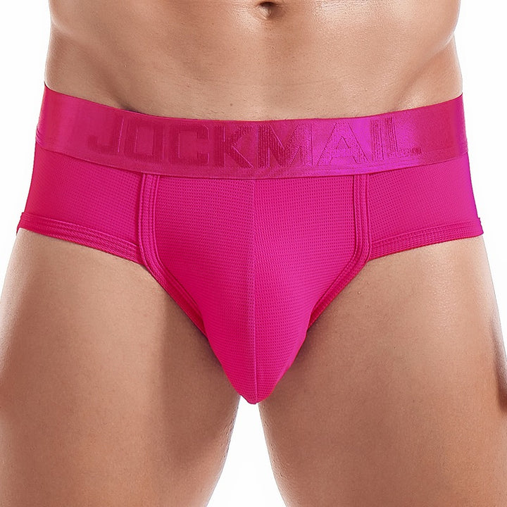 Fluorescent Breathable Mesh Pouch Briefs