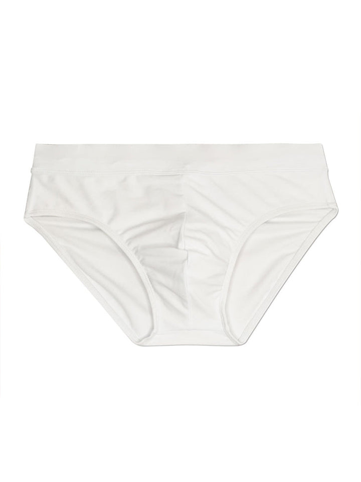 Men's Padded Solid Drawstring Swimsuit Bikini Briefs