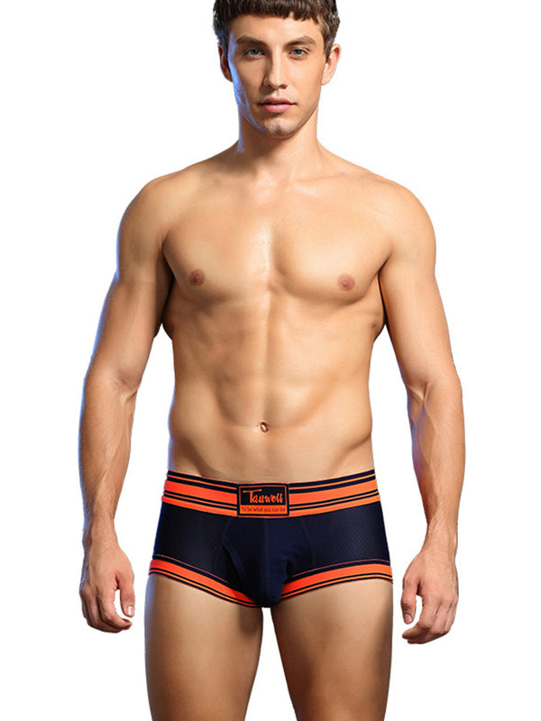 Men's Breathable Mesh Line Trunks na may Fly