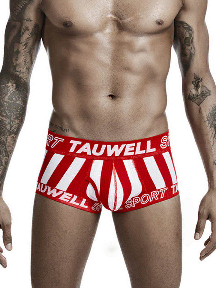 Cueca boxer masculina listrada com alça