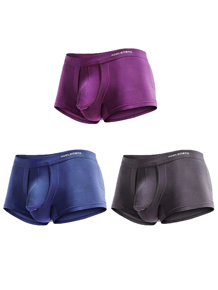 3 Pack Bulge Enhancing Support Men's Underwear