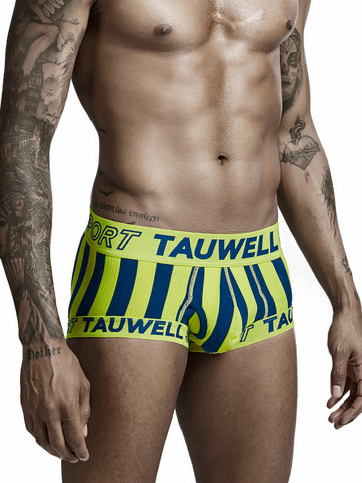 Cueca boxer masculina listrada com alça