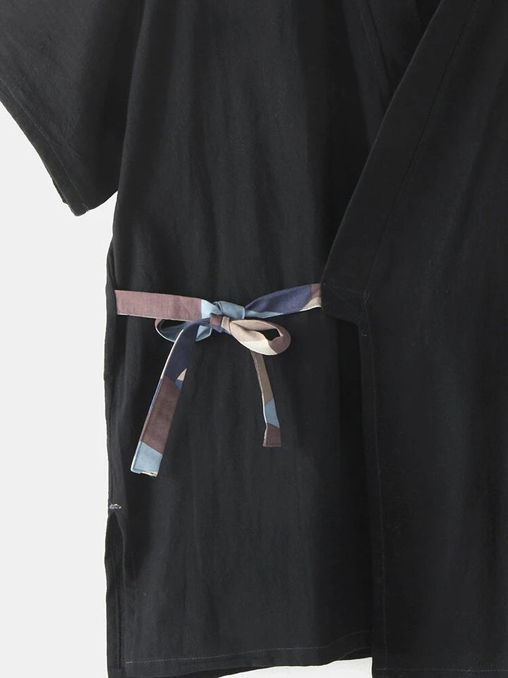 Bedruckter Kimono-Pyjama für Herren