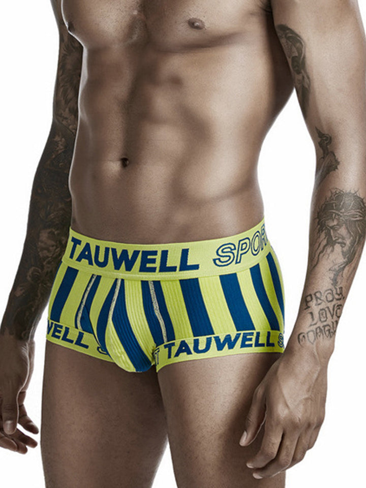 Cueca boxer masculina listrada com alça