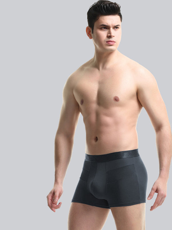 3 Pack Men's Breathable Splicing Mesh Trunks