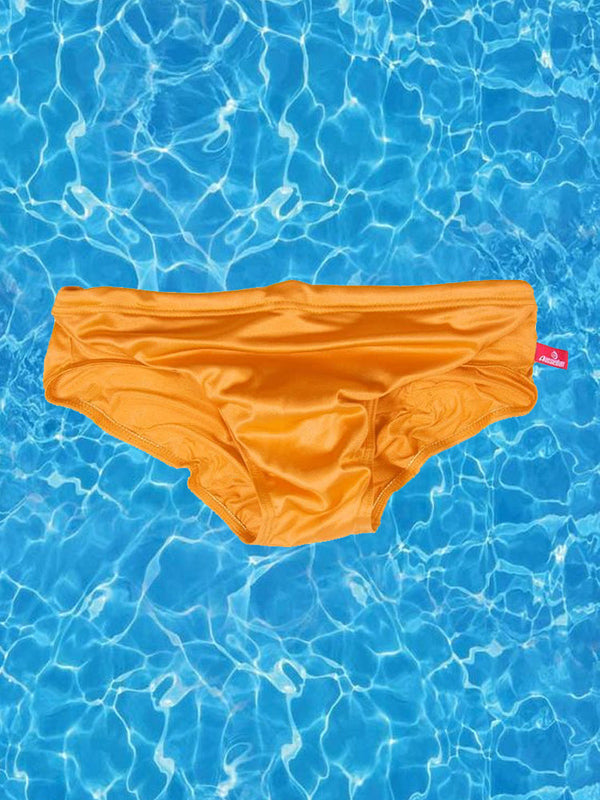 Slip de bain Bikini solide avec poche Sexy pour hommes