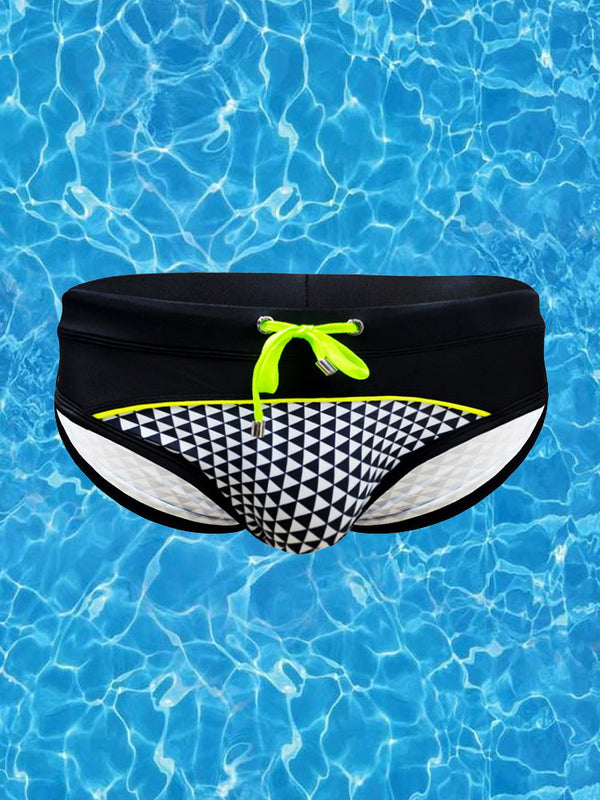 Calzoncillos de natación deportivos atléticos acolchados sexy para hombres