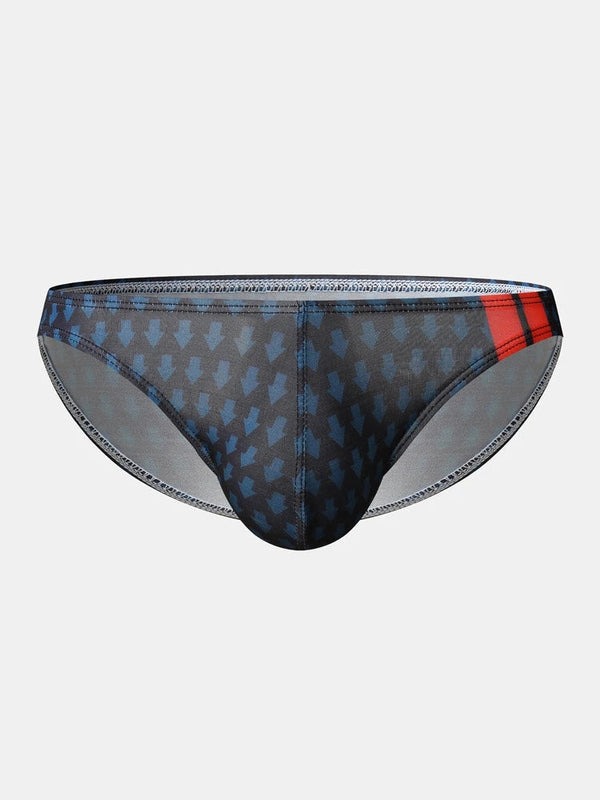 Lot de 2 sous-vêtements sexy imprimés lettre pour homme