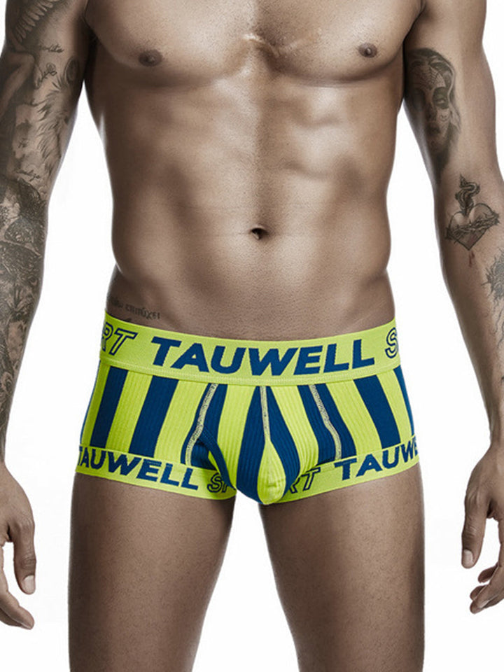 Cueca boxer masculina listrada com alça