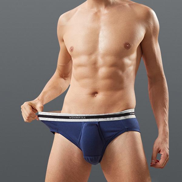 Men's Ball Pouch Separate Cotton Briefs