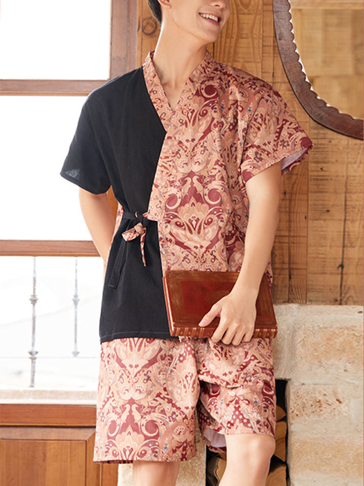 Pijama Kimono Estampado Para Hombre