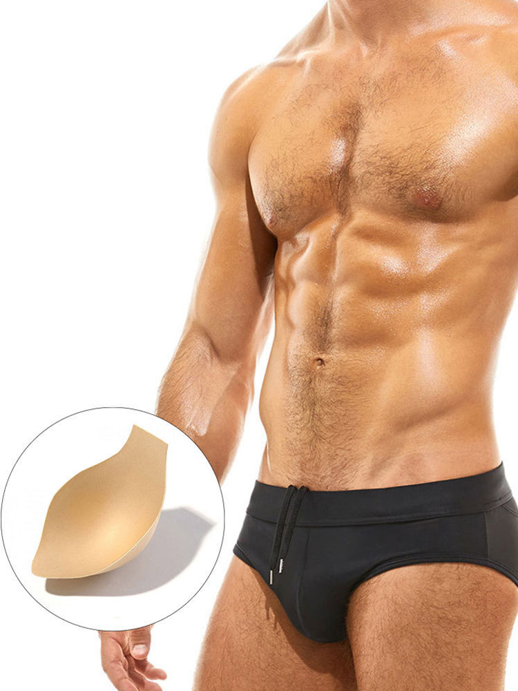 Mens padded best sale swim briefs