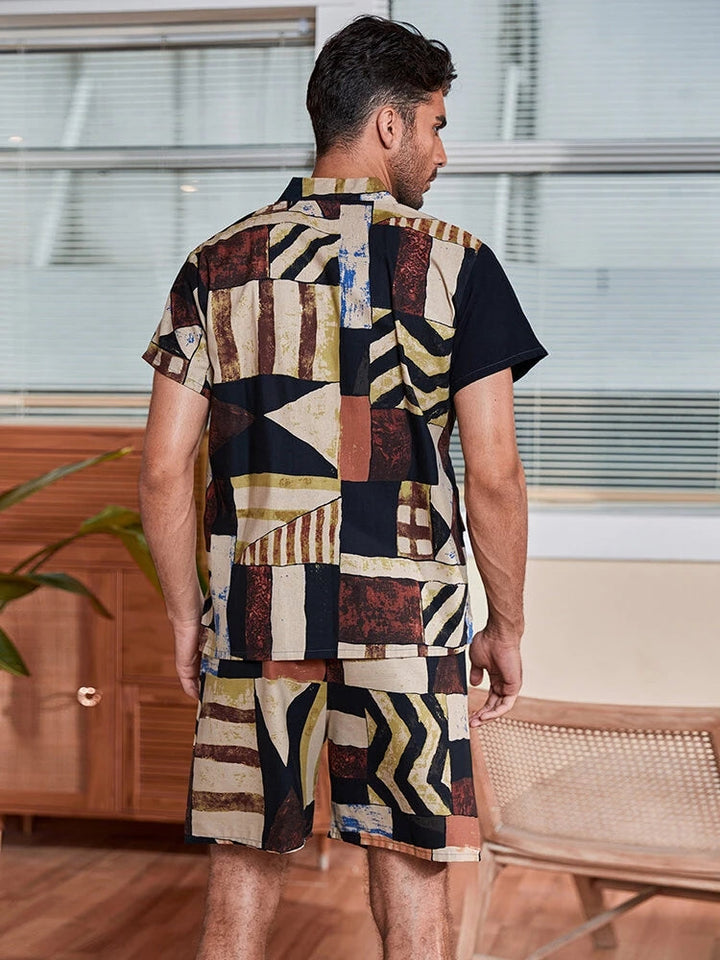 Pijama Kimono Estampado Para Hombre