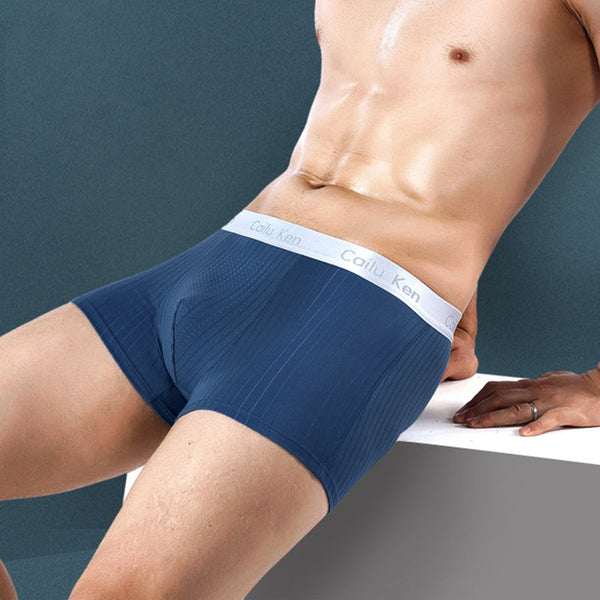 Cueca boxer masculina casual modal lisa