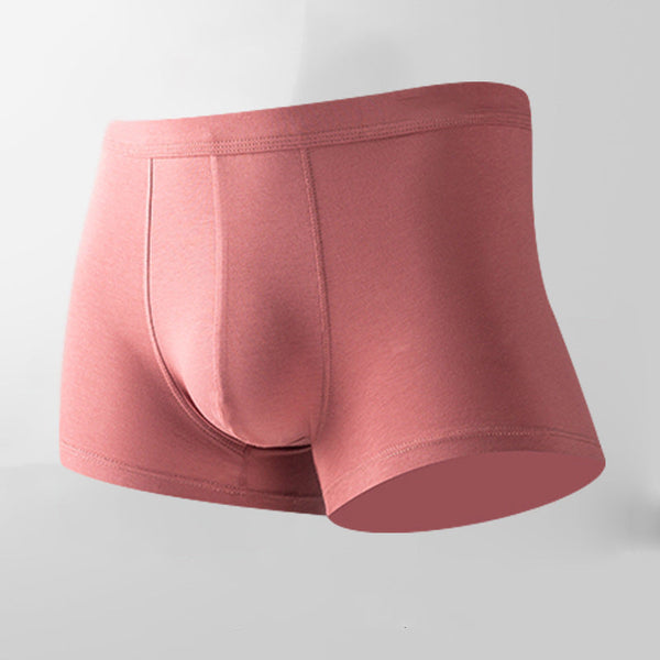 4 Stücke Modal Reine Farbe Dünne U Konvexe Boxershorts Für Männer