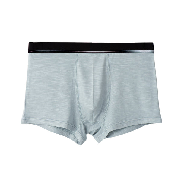 3pcs boxer pour hommes minces d'été mi-taille