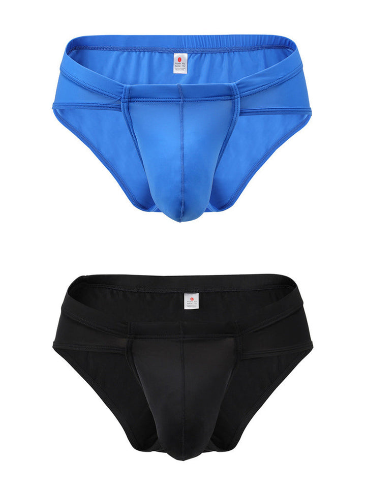 2 Pack Summer Bulge Enhance Ice Silk Underwear | Mr Saker
